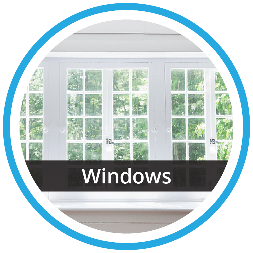 Energy-efficient windows installed by Wolf River Construction, enhancing natural light and sustainability in modern homes.