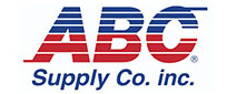ABC Supply Co. Inc. badge logo representing trusted, high-quality and reliable building materials supplied for Wolf River Construction projects.
