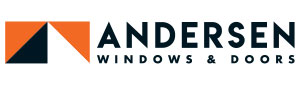 Andersen Windows & Doors badge logo representing trusted, high-quality and reliable window and door installations for Wolf River Construction.