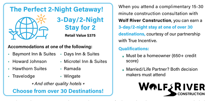 3/2 Mini Vacation Details